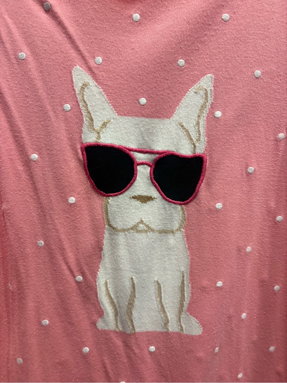 Talbots COTTON BLEND EMBROIDERED PUP
SWEATER - Picture 4 of 9